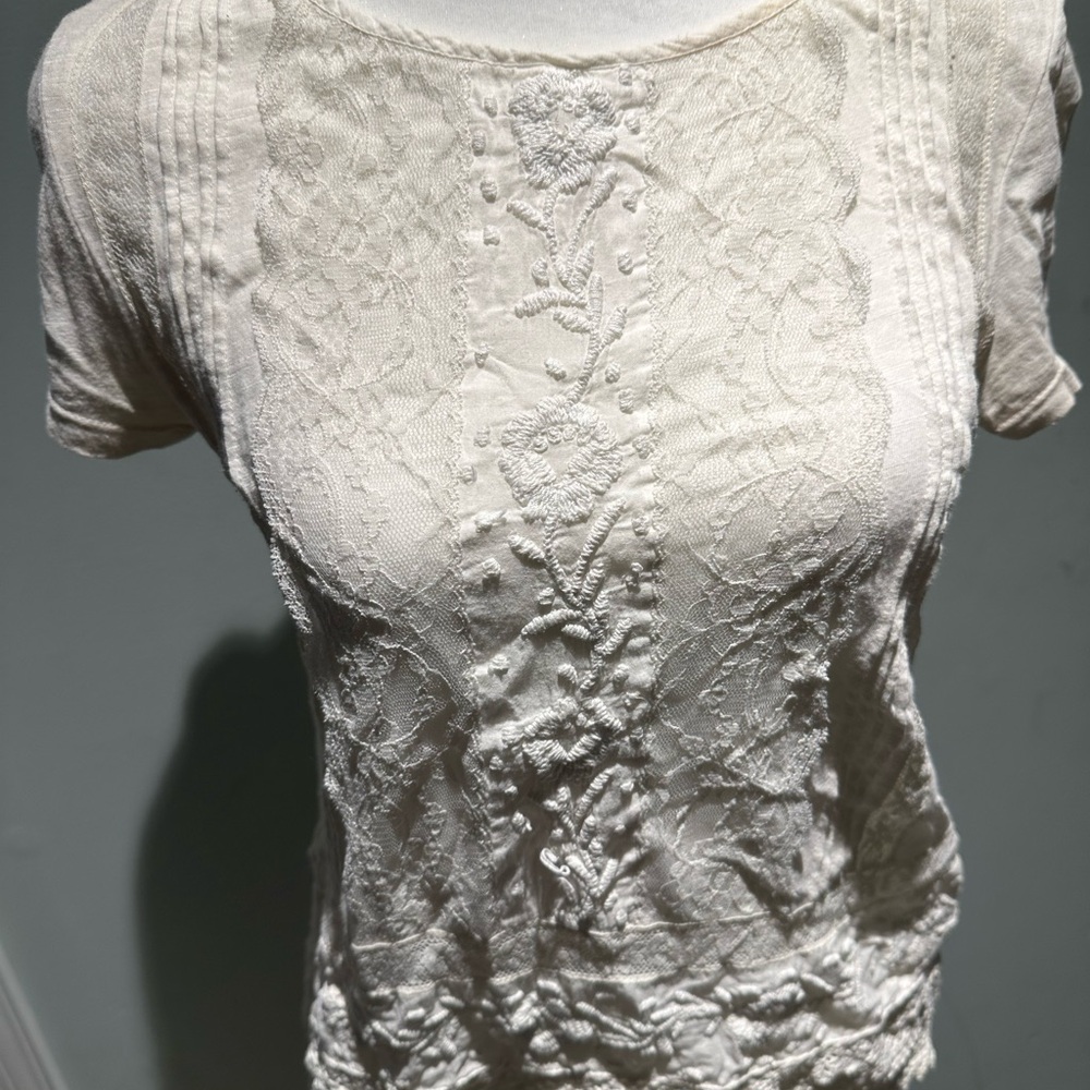 Lacy anthropologie top